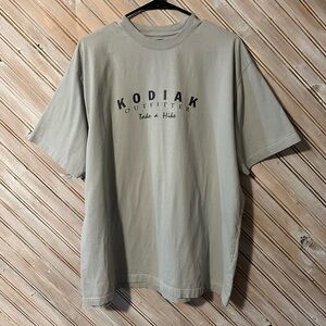 Kodiak Outfitters Light Gray Men's Short Sleeve Tee Take A Hike Outdoor